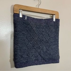 Ivivva knit furry neck warmer lululemon kids purple glittery